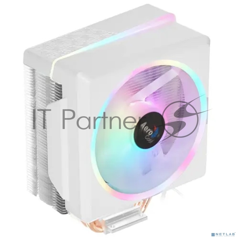 Кулер для процессора AeroCool / Formula Cylon 4F белый, 120 мм, алюминий/медь, 1800 об/мин, 26 дБ, 4 pin, 145 Вт, 160 мм