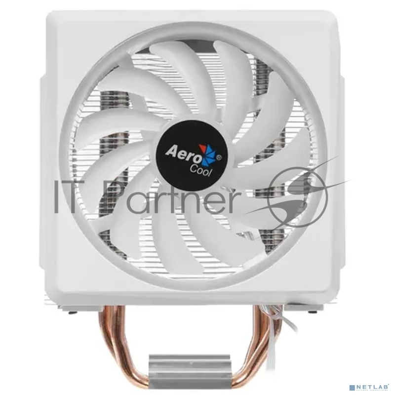 Кулер для процессора AeroCool / Formula Cylon 4F белый, 120 мм, алюминий/медь, 1800 об/мин, 26 дБ, 4 pin, 145 Вт, 160 мм