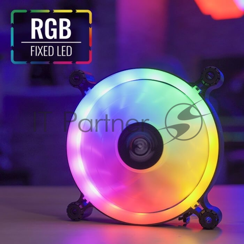 Вентилятор для корпуса AeroCool / Formula Spectro 12 FRGB черный, 120 мм, 1000 об/мин, 19.6 дБ, 4 pin