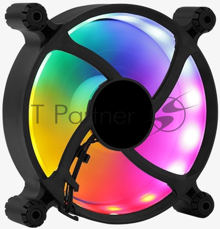 Вентилятор для корпуса AeroCool / Formula Spectro 12 FRGB черный, 120 мм, 1000 об/мин, 19.6 дБ, 4 pin