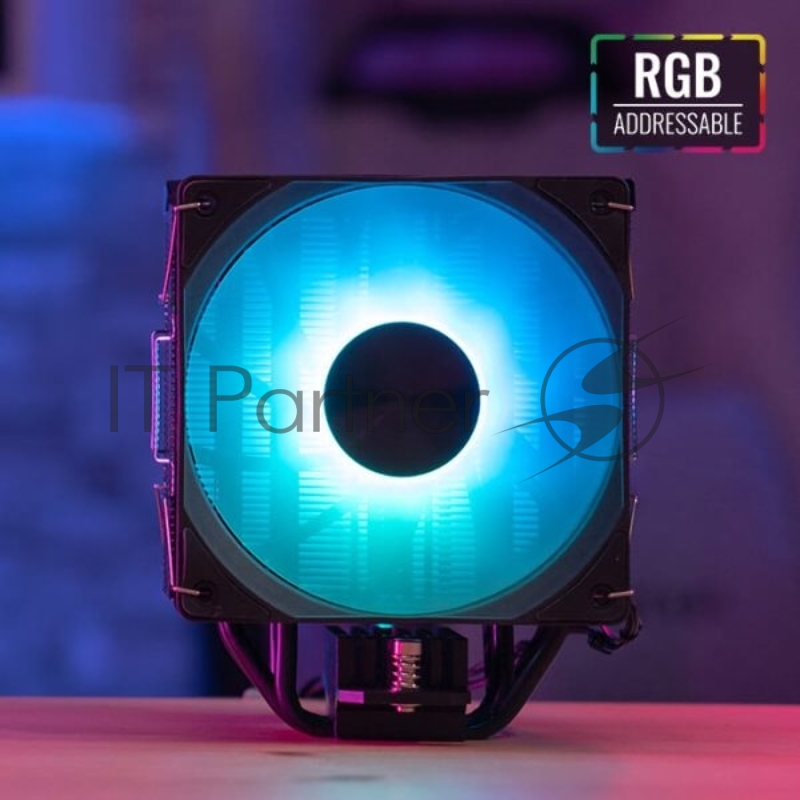 Кулер для процессора AeroCool / Formula Rime 4 Dual черный, 120 мм, алюминий/медь, 1800 об/мин, 34 дБ, 4 pin, 250 Вт, 155 мм