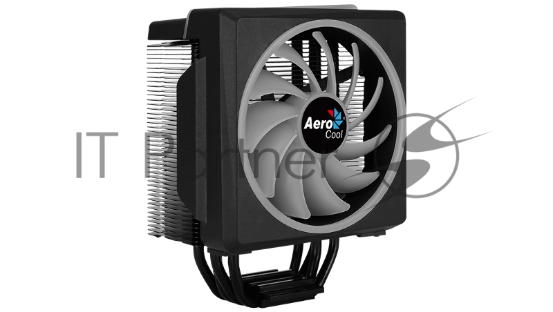 Кулер для процессора AeroCool / Formula Cylon 4F черный, 120 мм, алюминий/медь, 1800 об/мин, 26 дБ, 4 pin, 145 Вт, 160 мм