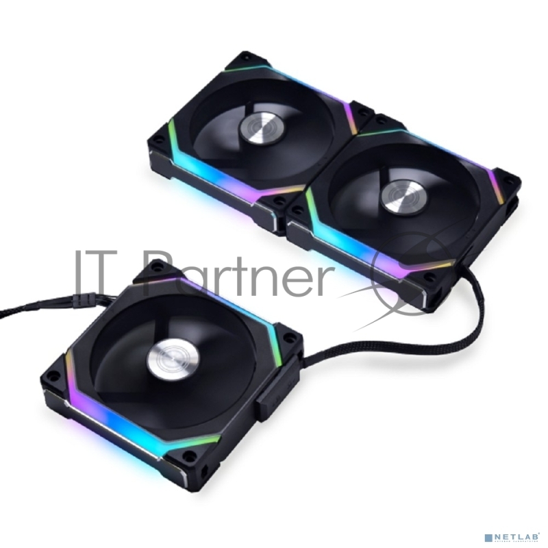 Комплект вентиляторов (3шт.) Lian Li G99.12SLV23B.R0 UNI FAN SL120 V2 черный 120мм 2000rpm 29.2db 4-pin