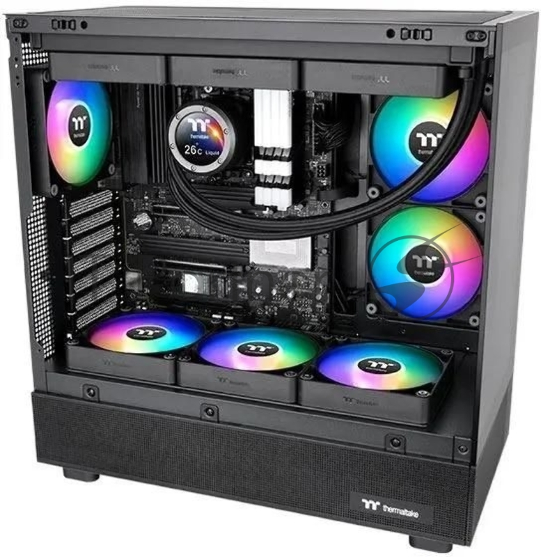Вентилятор для корпуса Thermaltake CT120 Sync Reverse ARGB 120х120x25 черный 4-pin 31.2дБ (упак.:2шт) (CL-F173-PL12SW-A) Ret