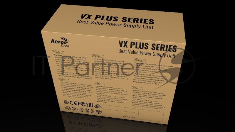 Блок питания Aerocool / Formula VX-700 PLUS RGB, 700Вт, 120мм, черный