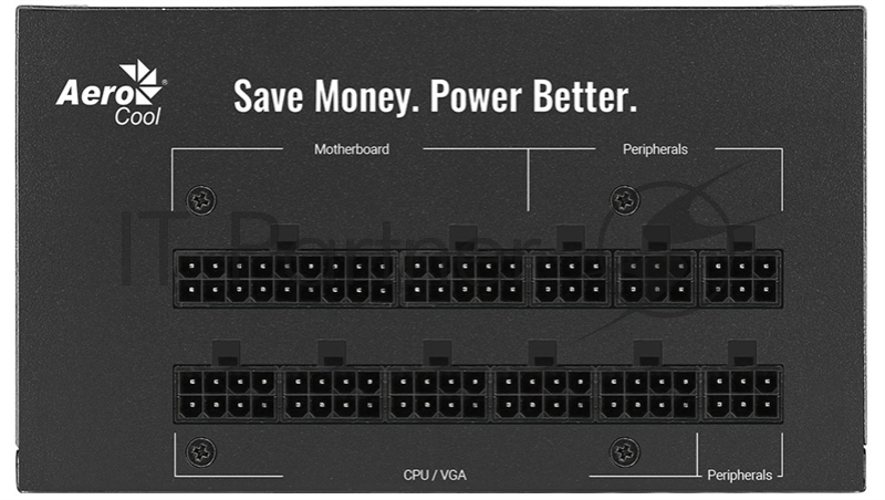 Блок питания Aerocool / Formula AERO BRONZE 850M, 850Вт, 80 PLUS Bronze, 120мм, модульный, черный