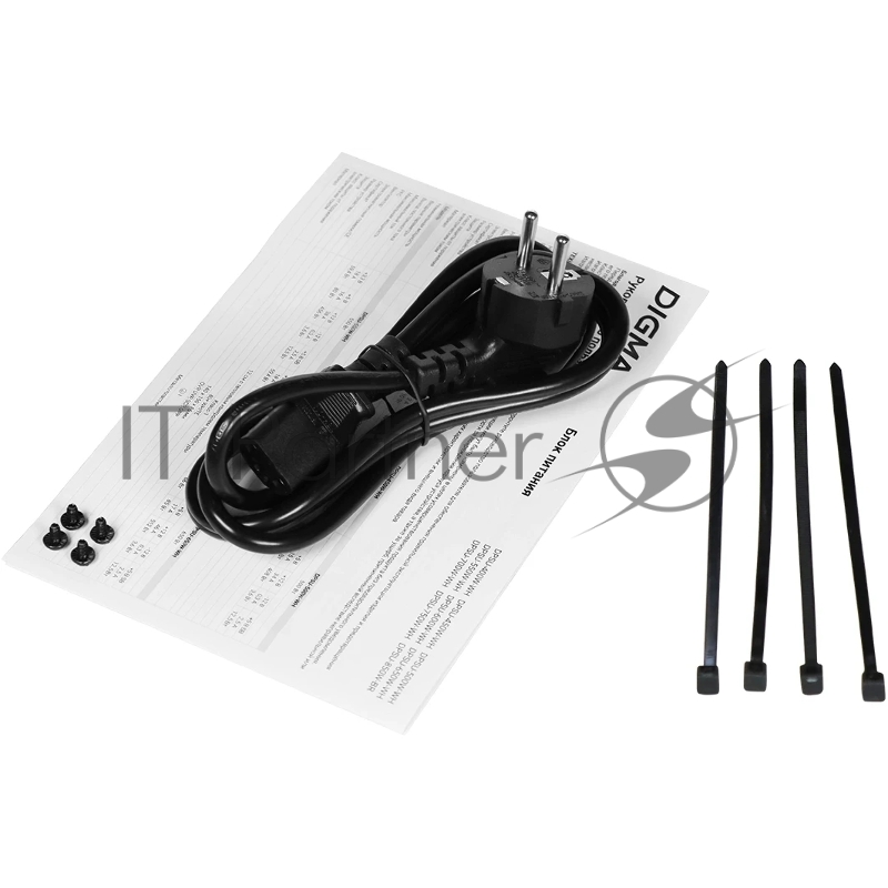 Блок питания Digma ATX 450W DPSU-450W-WH 80 PLUS WHITE (20+4pin) APFC 120mm fan 6xSATA RTL