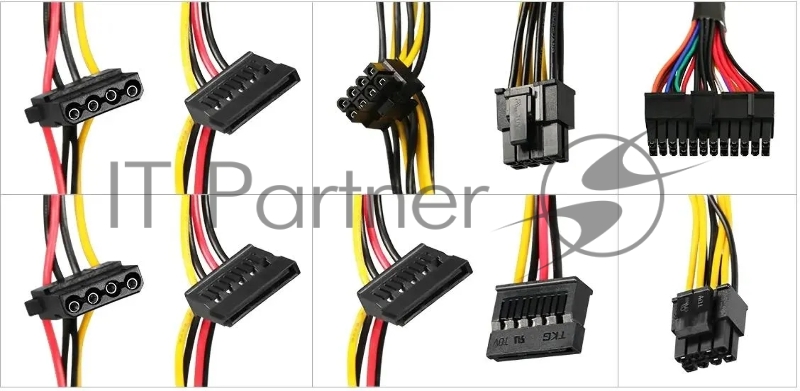 Блок питания KingPrice ATX 650W KPPSU650 (20+4pin) 120mm fan 4xSATA