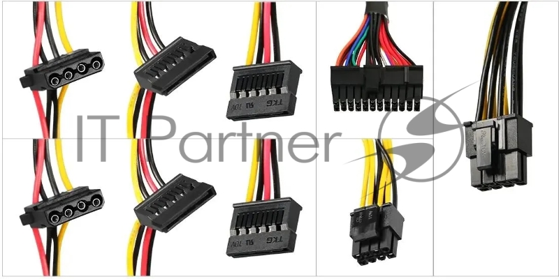 Блок питания KingPrice ATX 600W KPPSU600 (20+4pin) 120mm fan 4xSATA