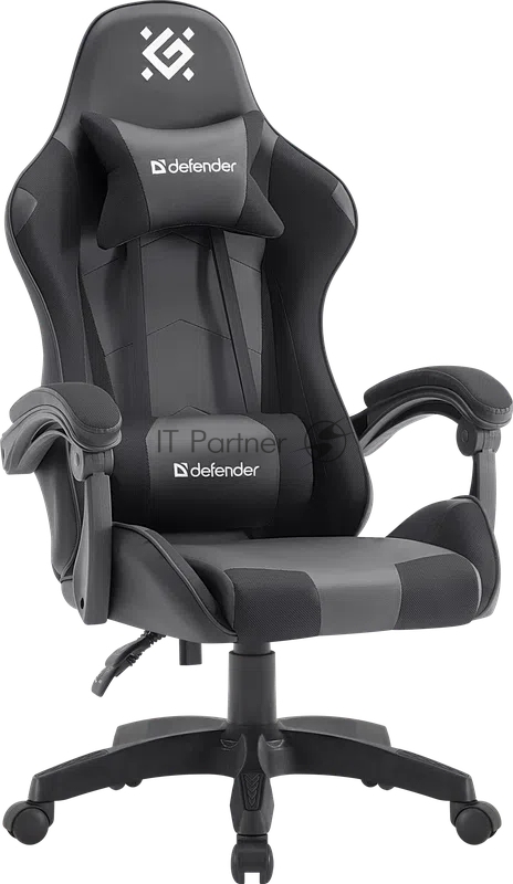 Кресло игровое Defender OKAS BLACK/GREY PU 64054