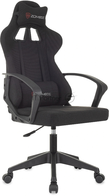Кресло игровое Zombie Carry черный крестов. пластик