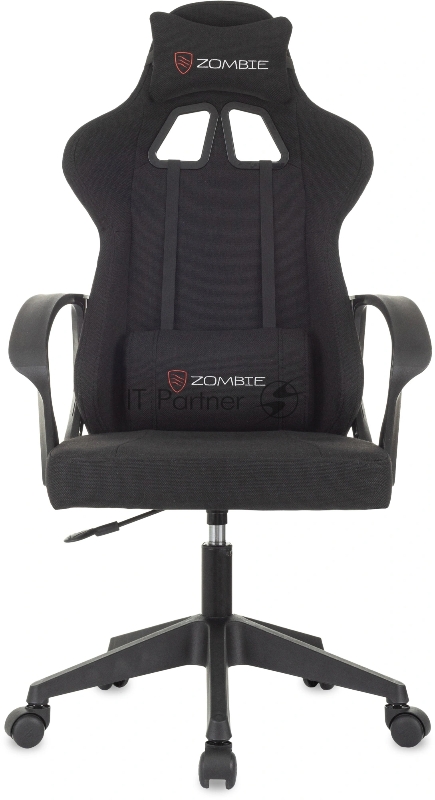 Кресло игровое Zombie Carry черный крестов. пластик