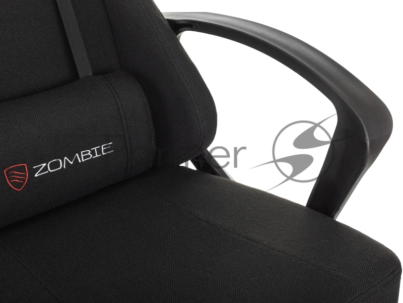 Кресло игровое Zombie Carry черный крестов. пластик