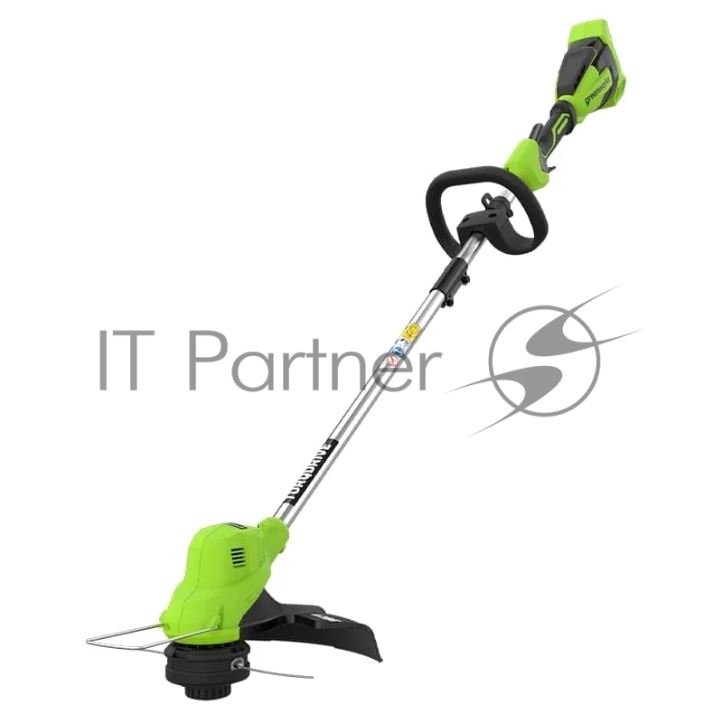 Триммер аккумуляторный GreenWorks GD40LT, 40V, 38 см, с 1хАКБ 8 Ач и ЗУ (2112207UH)