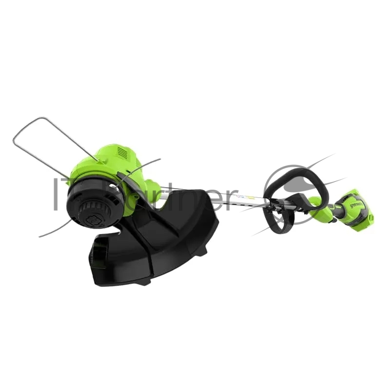 Триммер аккумуляторный GreenWorks GD40LT, 40V, 38 см, с 1хАКБ 8 Ач и ЗУ (2112207UH)