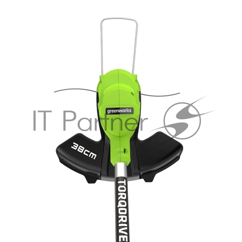 Триммер аккумуляторный GreenWorks GD40LT, 40V, 38 см, с 1хАКБ 4 Ач и ЗУ (2112207UB)