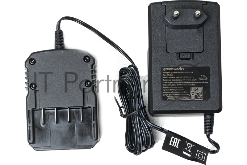 Триммер аккумуляторный GreenWorks GD40BCB, 40V, 40 см, бесщеточный, с 1хАКБ 8Ач и ЗУ (2105707UH)