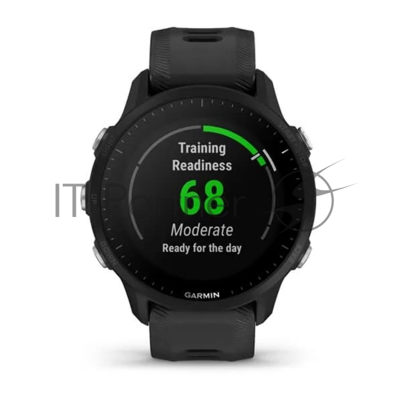 Смарт-часы Garmin Forerunner 955 33мм 1.3 корп.черный рем.черный разм.брасл.:130-220мм (010-02638-30)