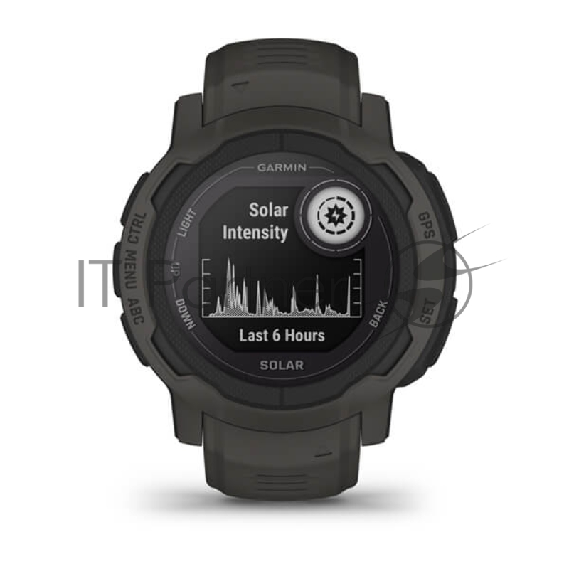 Смарт-часы Garmin Instinct 2 Solar 45мм 0.9 AMOLED корп.черный силикон рем.черный (010-02627-00)