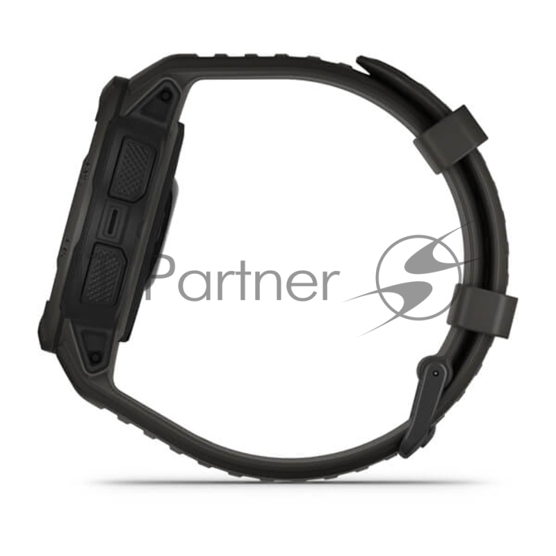 Смарт-часы Garmin Instinct 2 Solar 45мм 0.9 AMOLED корп.черный силикон рем.черный (010-02627-00)