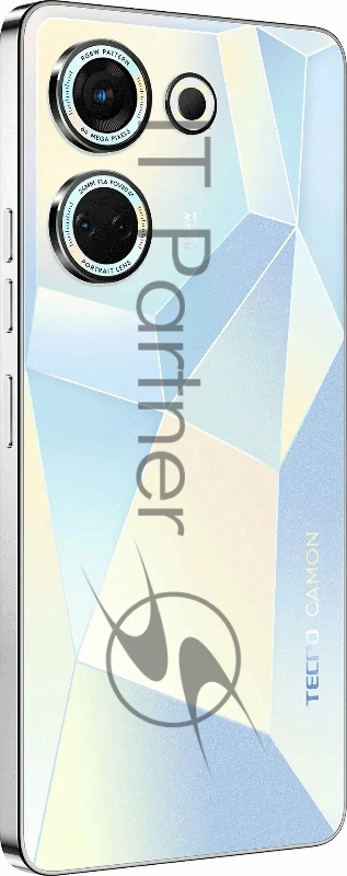 Смартфон CK6n CAMON 20 8+256 Glacier Glow, 6.67 Asahi Glass, 20:9, 2400 x 1080 Mpix, 2.0GHz x2 + 1.8GHz x6 , 8 Core, 8GB RAM,256GB, up to 2TB flash, 64Мп+AF+2Мп +QVGA/32Мп, 2Sim, LTE, 4G, BT v5.0, WiFi, GPS/AGPS, Type-C, 4900mAh, Android T, 185g, 162