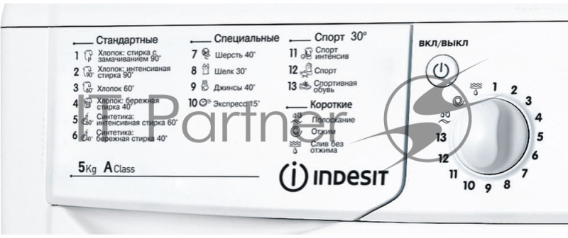 Стиральная машина Indesit IWSB 5085 CIS белый, загрузка фронтальная 5 кг, 800 об/мин., класс: А