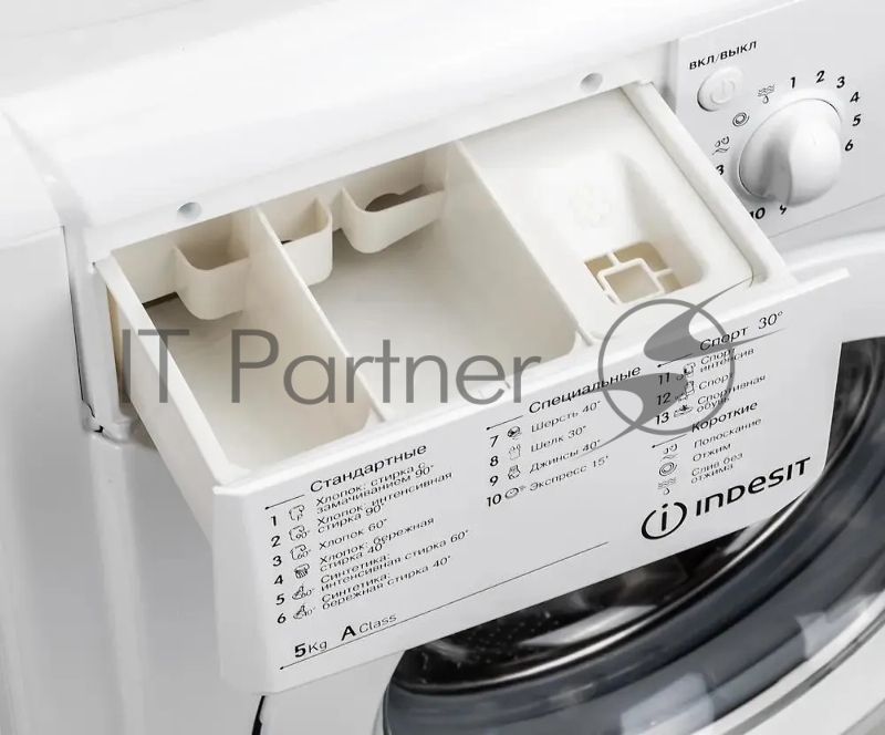 Стиральная машина Indesit IWSC 5105 белый, загрузка фронтальная 5 кг, 1000 об/мин., класс: А