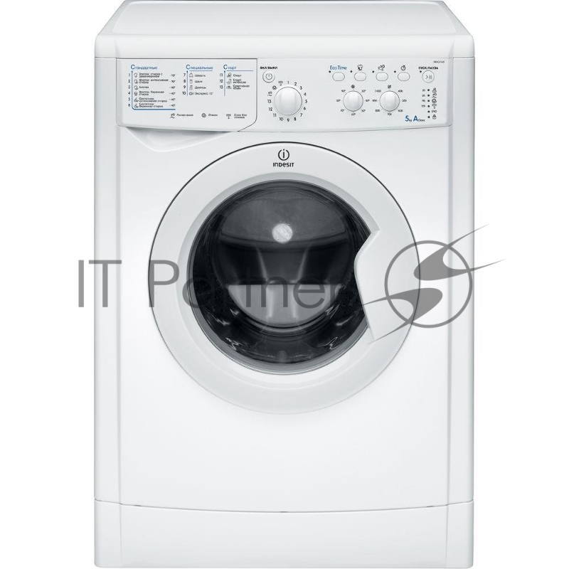 Стиральная машина Indesit IWSC 5105 белый, загрузка фронтальная 5 кг, 1000 об/мин., класс: А