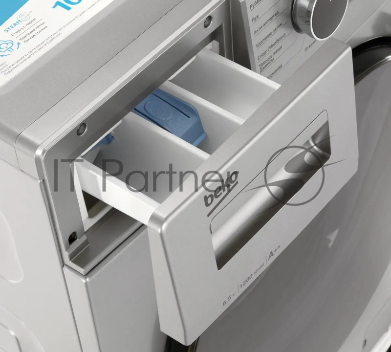 Стиральная машина Beko WSPE6H616S (7322610002) серебристый, загрузка фронтальная 6,5 кг, 1200 об/мин., класс: А++