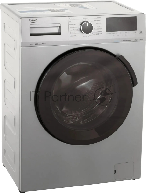 Стиральная машина Beko WSPE6H616S (7322610002) серебристый, загрузка фронтальная 6,5 кг, 1200 об/мин., класс: А++