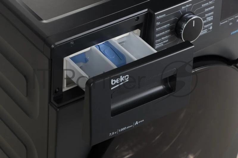 Стиральная машина Beko WSPE7H616A темно-серый, загрузка фронтальная 7,5 кг, 1200 об/мин., класс: А