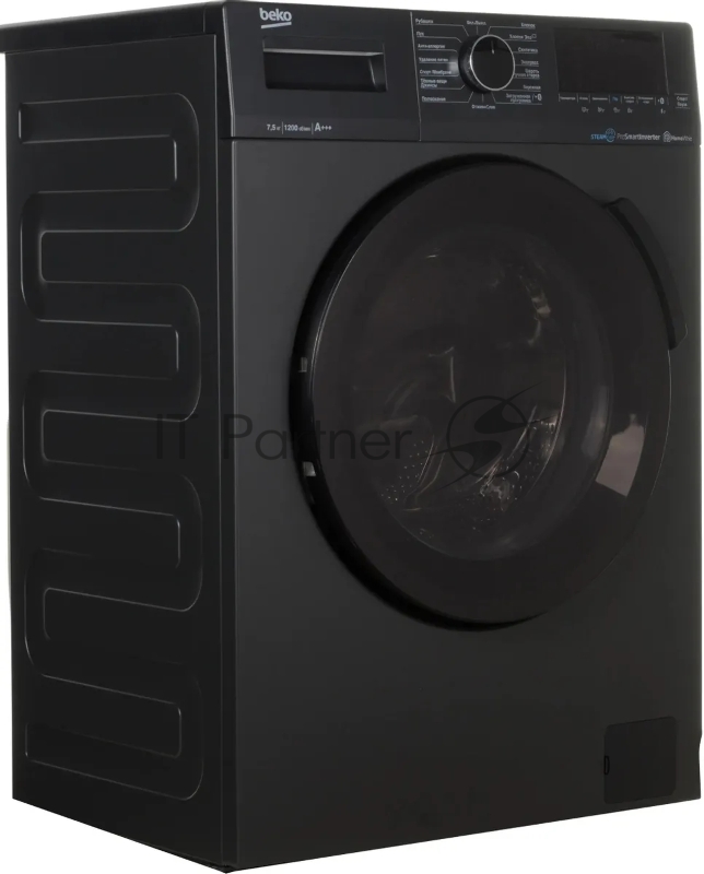 Стиральная машина Beko WSPE7H616A темно-серый, загрузка фронтальная 7,5 кг, 1200 об/мин., класс: А