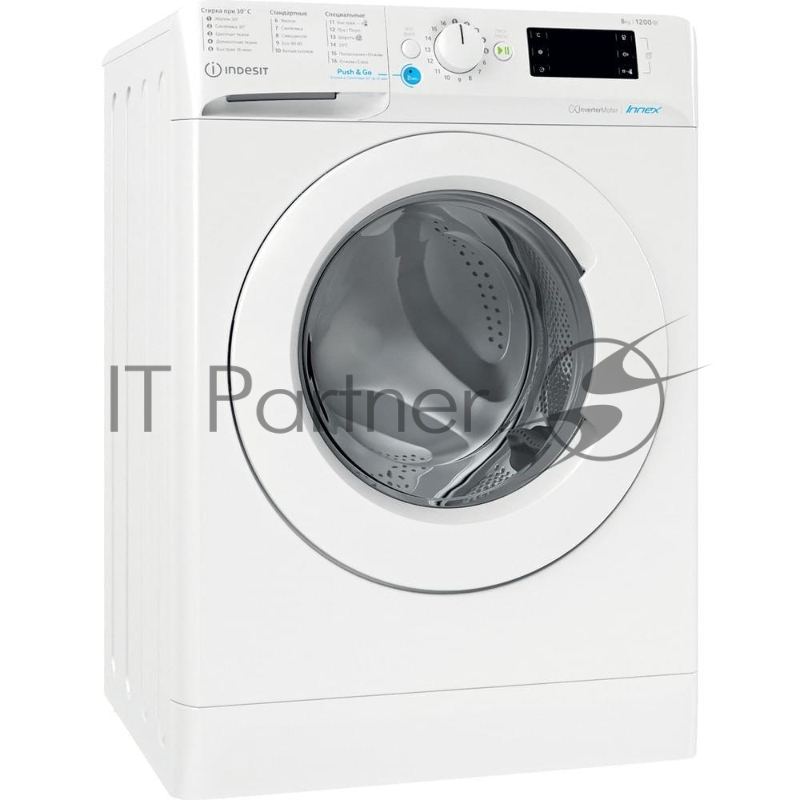 Стиральная машина Indesit BWE 81282 L белый, загрузка фронтальная 8 кг, 1200 об/мин., класс: А
