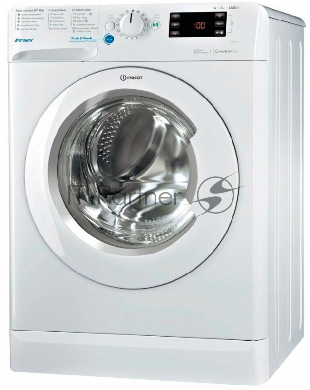 Стиральная машина Indesit BWE 81282 L белый, загрузка фронтальная 8 кг, 1200 об/мин., класс: А