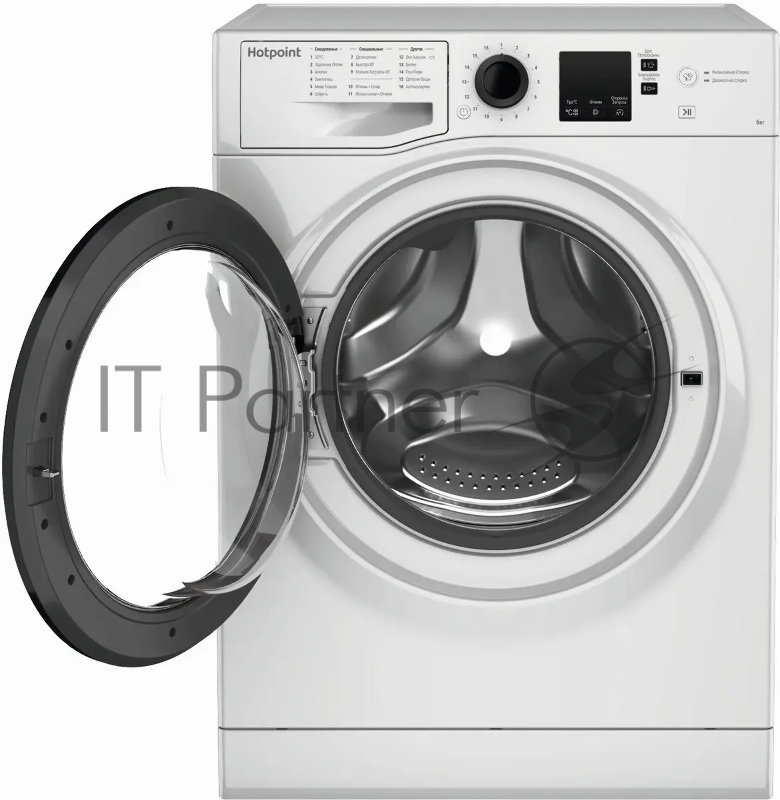Стиральная машина HOTPOINT NSS 6015 K RU (869991644630) белый, загр. фронтальная макс.: 6 кг 1000 об/мин класс: А