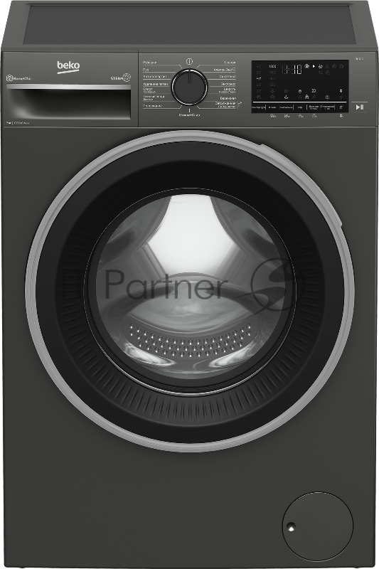 Стиральная машина Beko B3WFR572AB темно-серый, загрузка фронтальная 7 кг, 1200 об/мин., класс: А