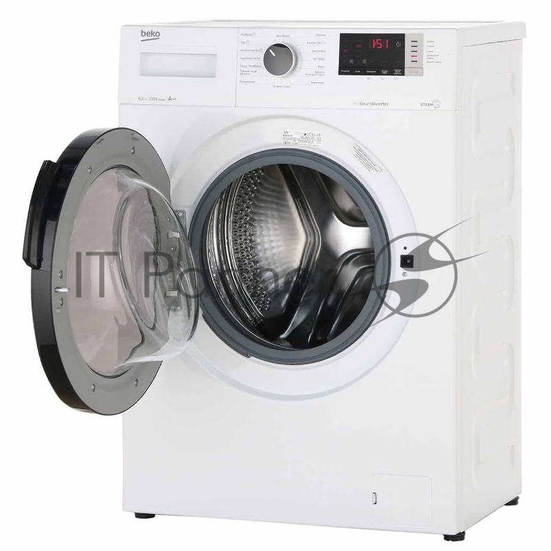 Стиральная машина BEKO WSPE 6H612W белый, загрузка фронтальная 6,5 кг, 1200 об/мин., класс: А++