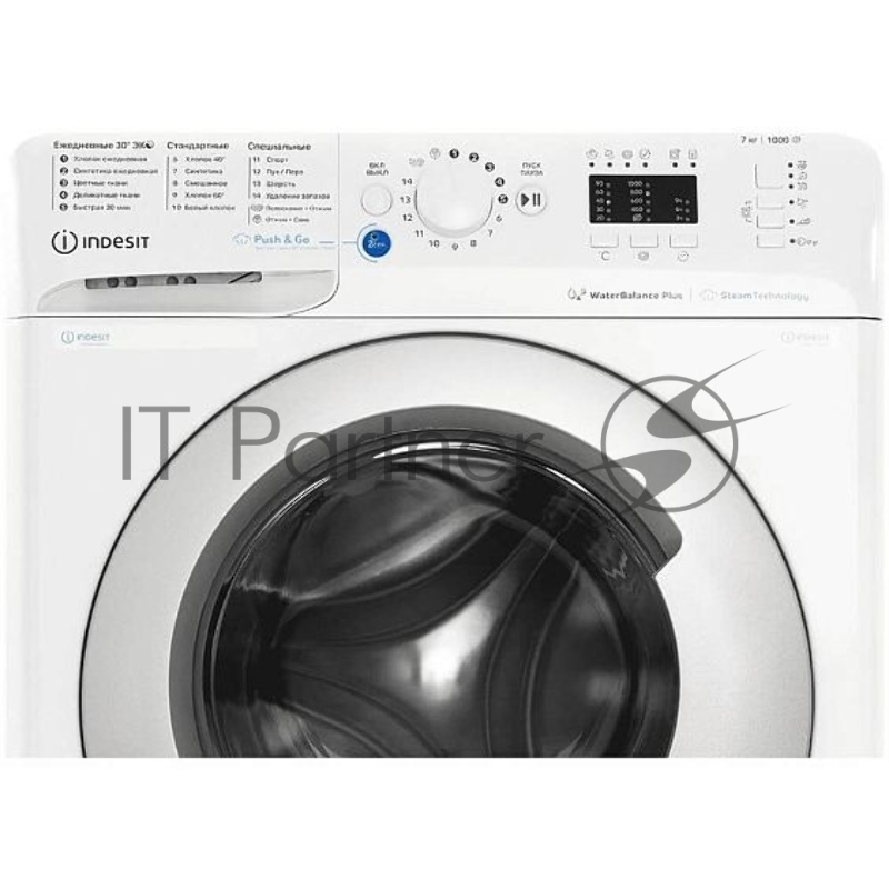 Стиральная машина Indesit BWSA 7109 WSV белый, загрузка фронтальная 7 кг, 1000 об/мин, класс: A