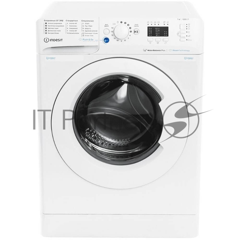 Cтиральная машина Indesit BWSA 7109 WWV белый, загрузка фронтальная 7 кг, 1000 об/мин, класс: A