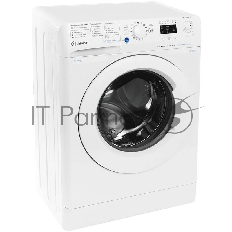 Cтиральная машина Indesit BWSA 7109 WWV белый, загрузка фронтальная 7 кг, 1000 об/мин, класс: A