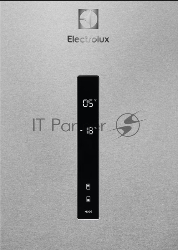 Холодильник Electrolux LNT7ME36X3 нержавеющая сталь двухкамерный 266/101л, морозилка снизу