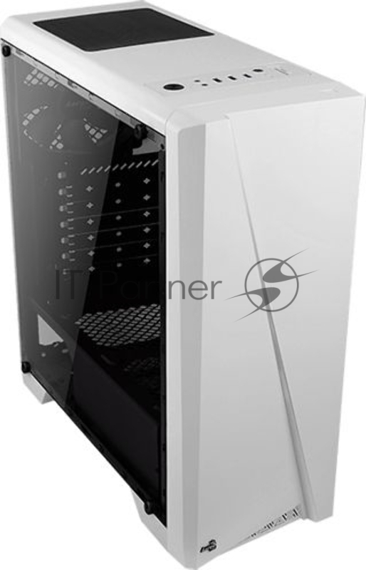 Компьютерный корпус Aerocool / Formula Cylon White без БП, боковое окно, с Card Reader, ATX, белый