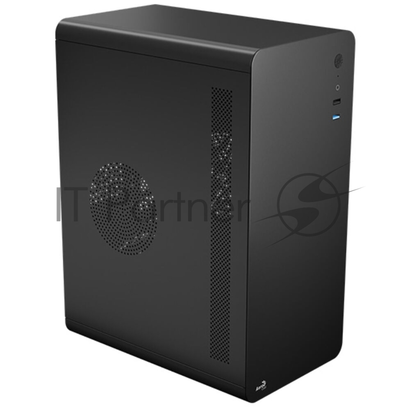 Корпус Aerocool / Formula CS-110-S-BK-v1 (mATX, 0.7mm, USB3.0 x1, USB2.0 x2, 1x 8cm Black Fan)