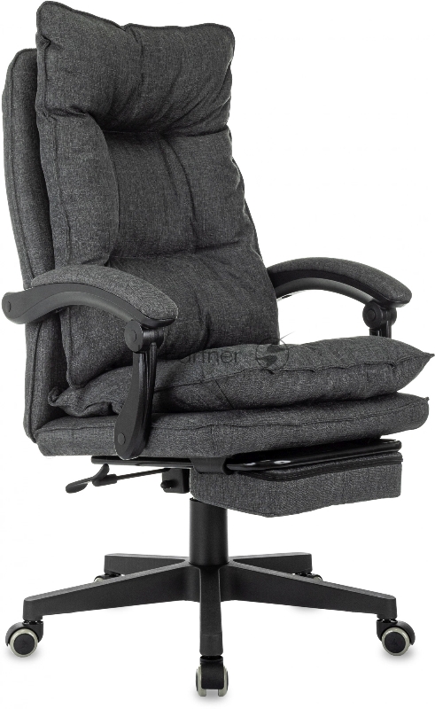 Кресло руководителя Бюрократ CH-820MSG-F темно-серый 38-417 крестов. пластик подст.для ног
