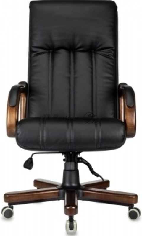 Кресло руководителя Бюрократ T-9932Walnut черный эко.кожа крестов. металл/дерево