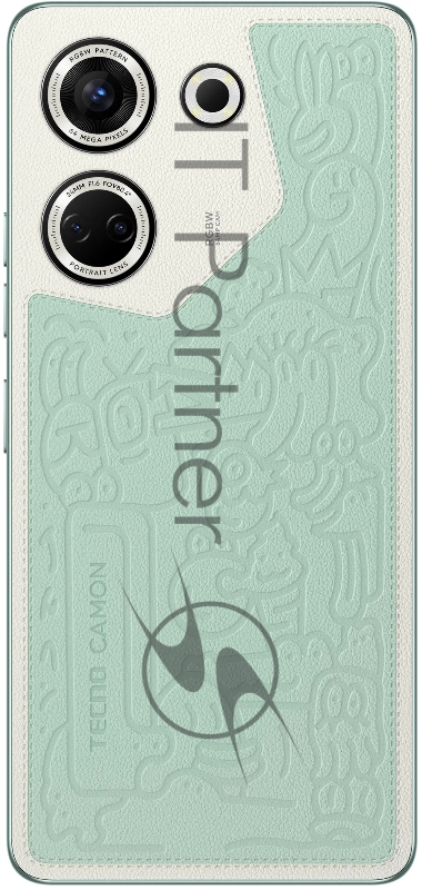 Смартфон CK6n CAMON 20 8+256 Art Edition, 6.67 Asahi Glass, 20:9, 2400 x 1080 Mpix, 2.0GHz x2 + 1.8GHz x6 , 8 Core, 8GB RAM,256GB, up to 2TB flash, 64Мп+AF+2Мп +QVGA/32Мп, 2Sim, LTE, 4G, BT v5.0, WiFi, GPS/AGPS, Type-C, 4900mAh, Android T, 185g, 162,