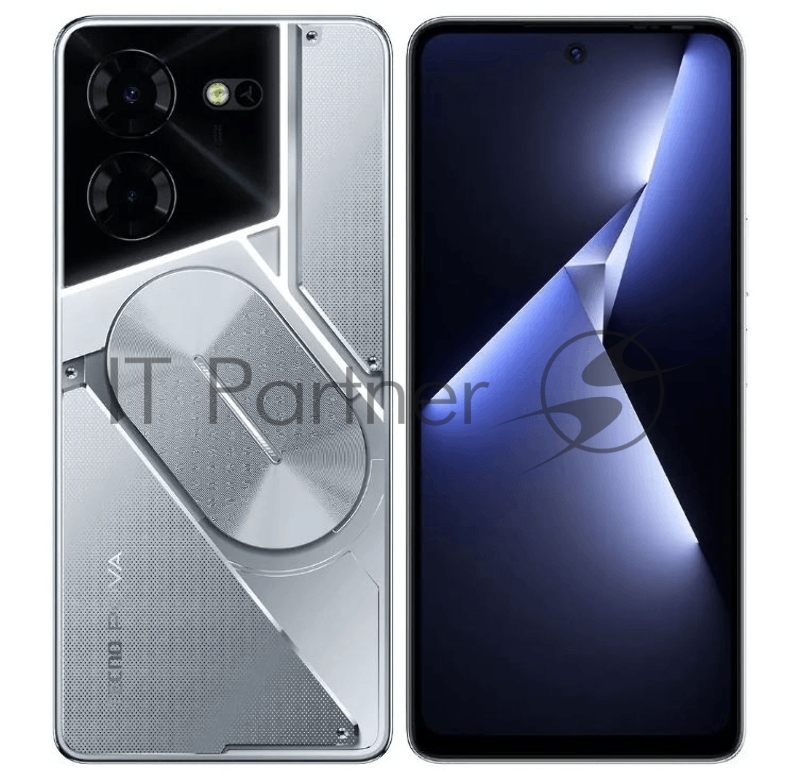Смартфон LH8n POVA 5 Pro 5G 256+8 Silver Fantasy, 6.78 Asahi Glass, 20:9, 2460 x 1080 Mpix, 2.4GHz, 8 Core, 8GB RAM, 256GB, up to 256GB flash, 50Мп/16Мп, 2 Sim, 4G, 5G, BT v5.0, WiFi 802.11 b/g/n, GPS/AGPS, GLONASS, NFC, Type-C, 5000mAh, Android 13,