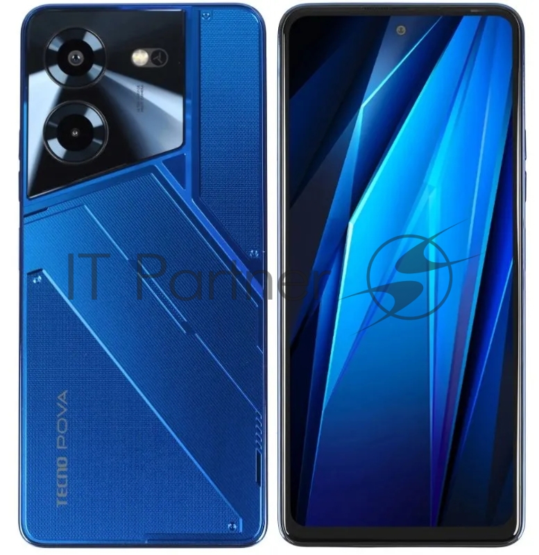 Смартфон LH7n POVA 5 256+8 Hurricane Blue, 6.8 Asahi Glass, 20:9, 2460 x 1080 Mpix, 2.2GHz x2+ 2,0GHz x6, 8 Core, 8GB RAM, 256GB, up to 256GB flash, 50Мп/8Мп, 2 Sim, 4G, BT v5.0, WiFi 802.11 b/g/n, GPS/AGPS, GLONASS, NFC, Type-C, 6000mAh, Android 13,