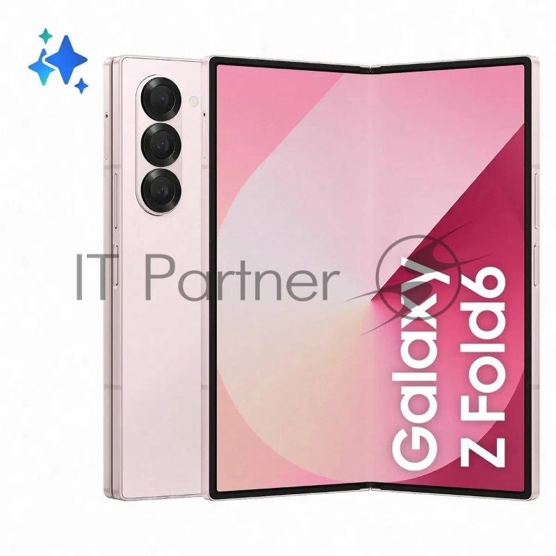 Смартфон Samsung SM-F956B Galaxy Z Fold 6 256Gb 12Gb розовый раскладной 3G 4G 2Sim 7.6 1856x2160 Android 14 50Mpix 802.11 a/b/g/n/ac/ax NFC GPS GSM900/1800 GSM1900 TouchSc Protect