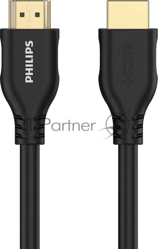 Кабель аудио-видео Philips 4K 60 Гц Ultra HD HDMI (m)/HDMI (m) 1.5м. позолоч.конт. черный (SWV4110/56)